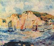 Pierre-Auguste Renoir Meer und Klippen painting